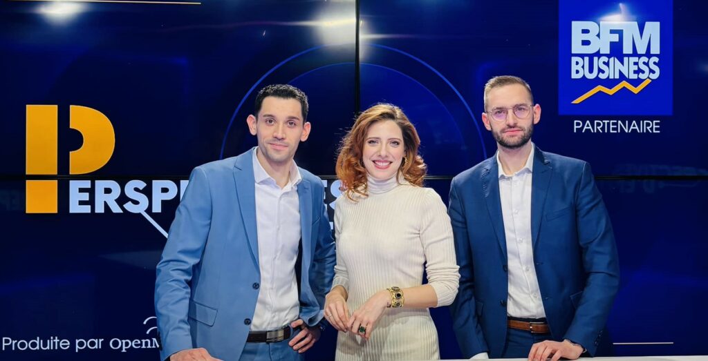 Sylvain Estevao et Julian Guinet sur le plateau de Perspectives d'Entreprises.